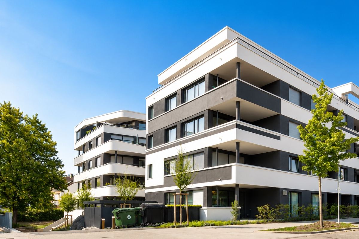 City Line, Probststraße 7-13: die Gebäude der Moehringen Apartments